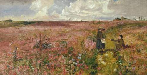 John Samuel Raven Study for landscape with flowering